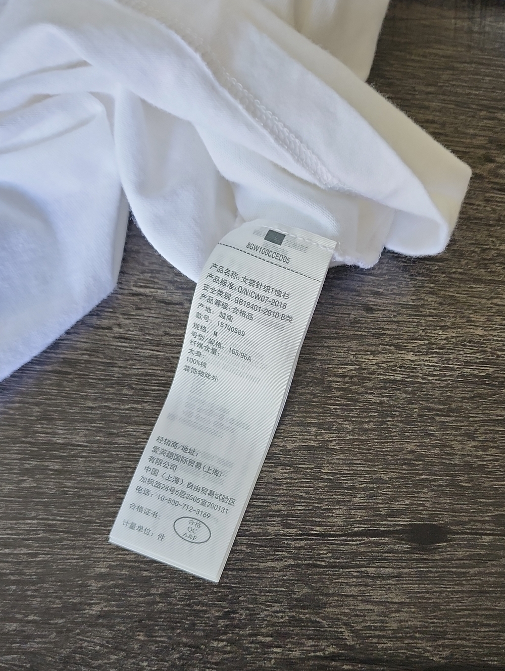 Abercrombie & Fitch White Los Angeles Graphic Tee Size Medium - Picture 4 of 5